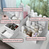 LtyTz Makeup Desk Organizer With Drawers - Countertop Bathroom Skincare Organizer for Cosmetics, Vanity Holder for Lipstick, Brushes, Lotions, Eyeshadow, Nail Polish and Jewelry Sundries, A-White