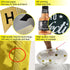 NANINUNENO 27th Gold Birthday Decorations,Gold Black Silver Happy Birthday Balloons Supplies for Boy Men Girl Women,27 Birthday Party Set with27 Gold Number Balloons Happy Birthday Banner and Whiskey Bottle Balloons