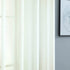 Ivory Sheer Curtains for Living Room 84 Inches Long 2 Panel Set Grommet Draperies Linen Textured Semi Gauze Contemporary Curtains for Bedroom Closet Door European Minimalist