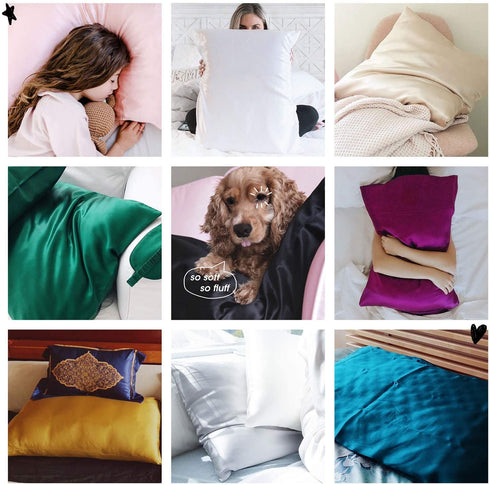 Ravmix 21Momme Silk Pillowcase for Hair and Skin with Hidden Zipper, Both Sides 100% Mulberry Silk, 1PCS, Standard Size 20×26inches, Flint Blue