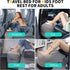 Inflatable Travel Foot Rest Pillow,Toddler & Kids Airplane Bed,Airplane Foot Rest for Kids and Adults,Adjustable Height Foot Pillow, Inflatable Foot Rest for Airplane Travel, Car,Train,Office (Grey)