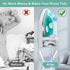 DOUBLE 2 C Iron Board Hanger Wall Mount, Electric Iron Board Holder and Ironing Board Storage Organizer Shelf with Removable Hooks for Laundry Room - for Max 5.3 inch Width