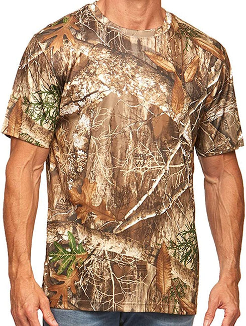 Realtree Edge Camo Light Weight Performance Men's Short Sleeve Shirt (Small)