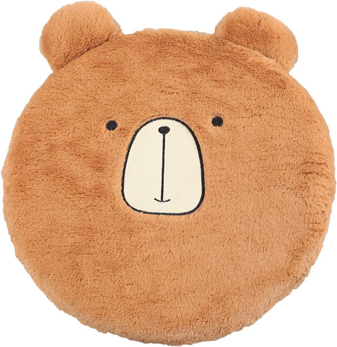 CHDN Memory Foam Seat Cushion Anti-Slip Cute Animal Cover Soft Round Stool Cushion Chair Pad Floor Mat 16 Inch (Bear)