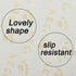 CHDN Memory Foam Seat Cushion Anti-Slip Cute Animal Cover Soft Round Stool Cushion Chair Pad Floor Mat 16 Inch (Bear)