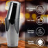 Stainless Steel Pro Boston Shaker - 2 Piece Unweighted 18oz & Weighted 28oz Martini Drink Shaker Kit for Bartender - Black