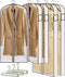 Aphyxen Garment Bags, 47''/ 60'' Garment Bags for Hanging Clothes Suit Bag Garment Bags for Travel with 3 Hangers, 4" Gusseted Garment Bag Clothes Cover for Shirts Dress Sweater (8 Pack)