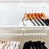 Metal Hangers Organizer Space Saving Hangers Closet Space Saving Wardrobe Clothing Hanger Organizer, Hook Design Closet Organizer Hanger (White,10 Pieces)