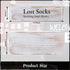 Farmhouse Lost Socks Storage Funny Laundry Sign Wooden Storage Baskets Laundry Room Storage Missing Socks Laundry Decor Farmhouse Sock Basket for Laundry Room Wall Decor (9.4 x 3.94 x 2.36 Inch)
