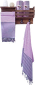 Ray Silver Premium Turkish Beach Towel 100% Cotton-Quick Dry Turkish Bath Towel 71?x40?(100x180 cm)-Prewashed Peshtemal Blanket-Thin Light Weight Travel SPA Pool Bath Beach Gym Pool (Light Pink/Grey)
