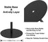 Giffgiss Towel Holder, T-Shape Modern Hand Towel Stand for Bathroom, Kitchen or Vanity, Height 12", Free-Standing Matte Black Countertop Towel Rack with Weighted Balanced Base