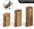 QEEIG Farmhouse Floating Shelves Bathroom 6 inch Deep Wall Shelf for Bedroom Mounted Shelving Dinning Living Room Wide Shelfs Farmhouse Kitchen Storage Rack Set of 3, Rustic Brown FS635-023BN