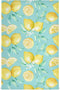 Lemon Dish Towel Cloth Turquoise Kitchen Hand Towels 18x28 IN Super Absorbent Lint Free Cleaning Cloths Tea Bar Soft Towel Set of 4