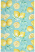 Lemon Dish Towel Cloth Turquoise Kitchen Hand Towels 18x28 IN Super Absorbent Lint Free Cleaning Cloths Tea Bar Soft Towel Set of 4