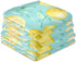 Lemon Dish Towel Cloth Turquoise Kitchen Hand Towels 18x28 IN Super Absorbent Lint Free Cleaning Cloths Tea Bar Soft Towel Set of 4