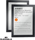 Durable Self-Adhesive Magnetic DURAFRAME Document Sign Holder, Half Letter-Size 5-1/2"" x 8-1/2"", Black, 2 Pack (491301)"