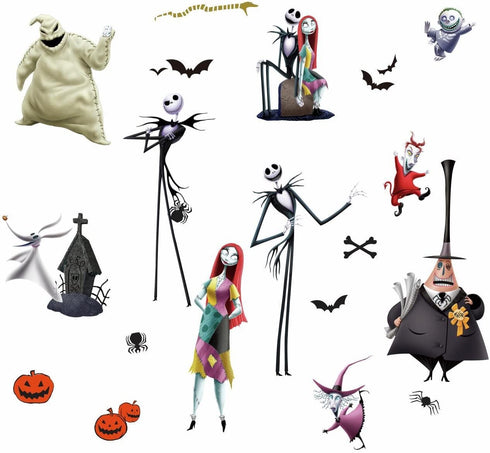 RoomMates RMK3766SCS The Nightmare Before Christmas Peel and Stick Wall Decals