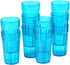 Honla 10 oz Kids Cups,Set of 10 Small Plastic Cups for Kids,Reusable and Unbreakable Children Drinking Cups Tumblers,Teal