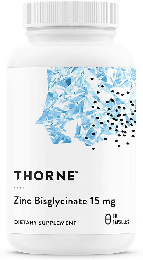 Thorne Zinc Bisglycinate 15 mg - 60 Capsules