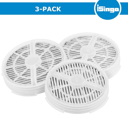 iSingo GL2103 / 900S True HEAP Replacement Filter Compatible for RIGOGLIOSO and JINPUS GL-2103 Air Purifier and LTLKY 900S Air Purifier, 2-in-1 True HEPA Filters and Activated Carbon Filters (3-Pack)