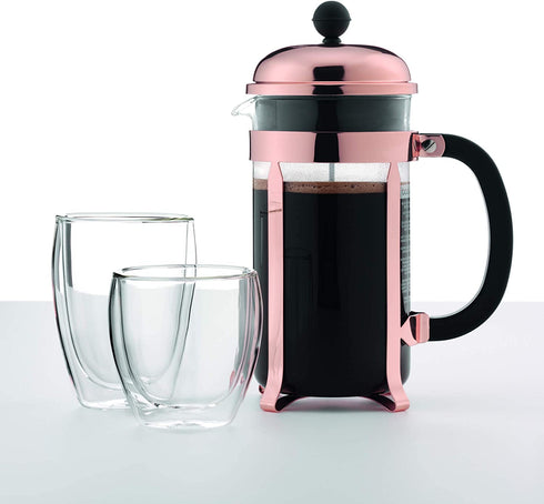 Bodum Pavina Glass, Double-Wall Insulated Glasses, Clear, 8 Ounces Each (Set of 2)