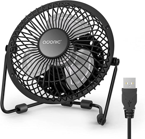 Desk Fan, USB Fan With Enhanced Airflow 6 Inch Small Desk fan with Quiet Operation Portable Mini Table Fan for office/Desk/Bedroom/Home