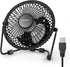 Desk Fan, USB Fan With Enhanced Airflow 6 Inch Small Desk fan with Quiet Operation Portable Mini Table Fan for office/Desk/Bedroom/Home