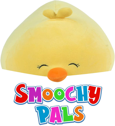 Linzy Plush 15" Smoochy Pals Yellow Chick, Ultrasoft Stuffed Animal Plush Toy, Cute Squishy Hugging Plush Pillow Pet, for Kids, Room Decoration, Travel