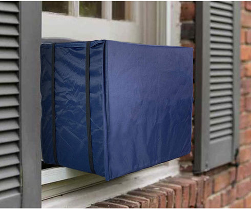 Qualward Window Air Conditioner Covers for Outside Units Dust-Proof Waterproof Window AC Outdoor Cover for Winter (27.5" W x 19" H x 23" D)
