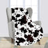 Cow Blanket, Soft Cow Baby Blankets Warm Cozy, Brown Black and White Cow Blankets and Throws Baby Couch Bed Kids Boys Girls Toddler 40x50 Inch