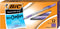 BIC Round Stic Grip Xtra Comfort Ballpoint Pen, Medium Point (1.2mm), Purple, 12-Count Pack (GSMG11-PPL)