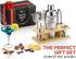 ROCKSLY Mixology Bartender Kit and Cocktail Shaker Set for Drink Mixing | Mixology Set with 6 Bar Set Tools and Pinewood Stand Makes It the Perfect Home Cocktail Kit | Complete Bartender Kit (Silver)