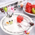 12 Pcs Fruit Picks for Kids 2 Sets Fruit fork Kids Toothpicks for Food Stainless Steel Bento Picks Cute Cartoon Animal Fruit Forks with Silicone Handles and Ceramic Storage Jars for kids (Cute Style)