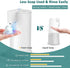 Touchless Automatic Foaming Soap Dispenser: YISH Electric Countertop Soap Dispenser Rechargeable Hands-Free Soap Dispenser Infrared Motion Sensor Non-Touch Foam Soap Dispenser for Bathroom & Kitchen