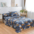 JSD Navy Blue Kids Owl Printed Sheet Set Twin for Boys Girls, Soft Microfiber Fitted Sheet Flat Sheet Pillowcases 3 Pieces