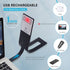 Vekkia Bookmark Book Light, Clip on Reading Lights for Books in Bed, Infinite Brightness Levels, Soft Light Easy for Eyes, Built-in USB Cable Easy Charge. Perfect for Avid Readers