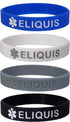 "ELIQUIS" Medical Alert ID Silicone Bracelet Wristbands 4 Pack