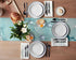 Marble Turquoise Teal Aqua Table Runner 70 Inches Long,Cotton Linen Modern Kitchen Dinner Dining Table Runners Decor Dresser,Burlap Tablerunner for Coffee/Dining/Party/Wedding Table Table Decor
