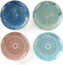 Ceramic Ring Dish Jewelry Tray,Bohemian/Boho Dandelion Decorative Organizer Trinket Dish with Golden,Home Decor Wedding Birthday Housewarming Gift for Her(Blue)