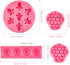 Ocmoiy 4 Pieces Flower and Bee Theme Cake Silicone Molds - Honeycomb Sunflower Bubble Bee Mold for Cake Decoration Cupcake Toppers Chocolate Candy Fondant Polymer Clay Crafting