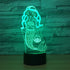 Mermaid Toys Visual 3D Lamp Illusion 2D Night light Xmas Chirstmas Festival Birthday Valentines Day Lovers Gift Nursery Bedroom Desk Table Decor for Baby Boys Kids children