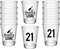 Finally Legal 21st Birthday Party Shot Glass - Set of 12, 1.75oz Black and Clear 21st Birthday Shot Glasses, Perfect for Birthday Parties, Birthday Decorations