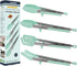 4 Pack Silicone Cooking Kitchen Tongs Kit , BPA Free Non-Stick Stainless Steel BBQ Grilling Locking Food Tong / Pasta Tong/Spatula Tong for Oven Baking Salad Steak Vegetable Serving Tools Utensil Set