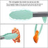4 Pack Silicone Cooking Kitchen Tongs Kit , BPA Free Non-Stick Stainless Steel BBQ Grilling Locking Food Tong / Pasta Tong/Spatula Tong for Oven Baking Salad Steak Vegetable Serving Tools Utensil Set