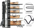 RAOYABOHO Black Pot and Pan Organizer for Cabinet Adjustable, Kitchen Pot and Pan Organizer Storage, Pan and Pot Lid Rack Holder 8 Tiers
