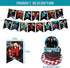 The Twilight Saga Theme Birthday Party Decorations,The Twilight Saga Party Supply Set for Kids with 1 Happy Birthday Banner , 12 Cupcake Toppers,50 Stickers ,18 Balloons for Party Decorations