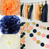 Navy Peach Birthday Decorations Bridal Shower Decorations Qian's Party Navy Peach Weddings/Navy Peach Party Decorations/Hen Party Bachelorette Party Decorations