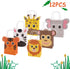 Jungle Safari Favor Bags Zoo Animals Birthday Treat Goody Bags for Kids Baby Jungle Party Favor Decorations Supplies Pack of 12