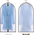 IBESTWIN 40" Clear Garment Suit Bag for Closet Storage and Travel (Set of 4) Hanging Clothes Cover with 4" Gussetes for Coats Sweaters Shirts Dress Costumes
