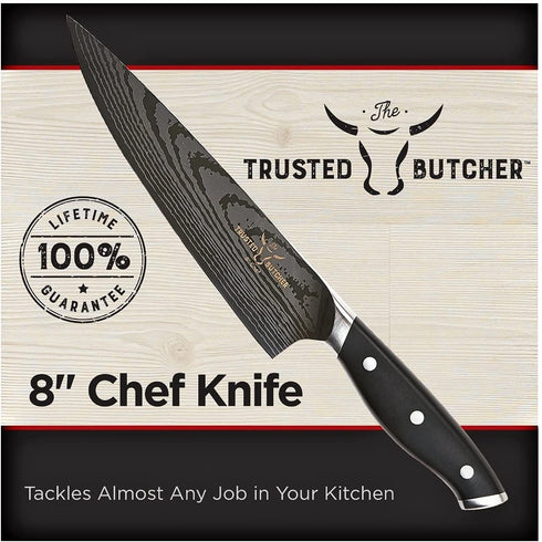 Trusted butcher 8in chef knife
